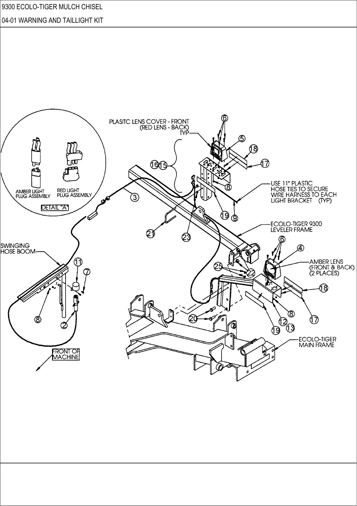9300 ECOLO-TIGER MULCH CHISEL PARTS